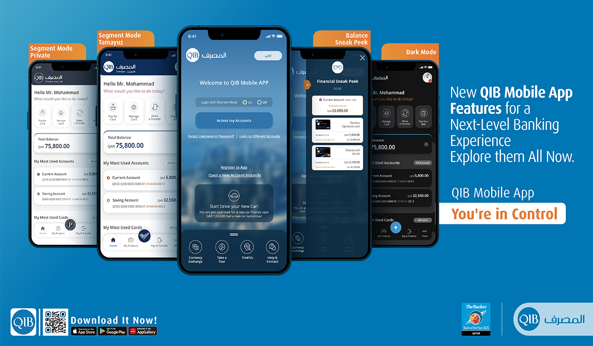 QIB Introduces New Features to its Mobile App to Enhance Customer Experience
